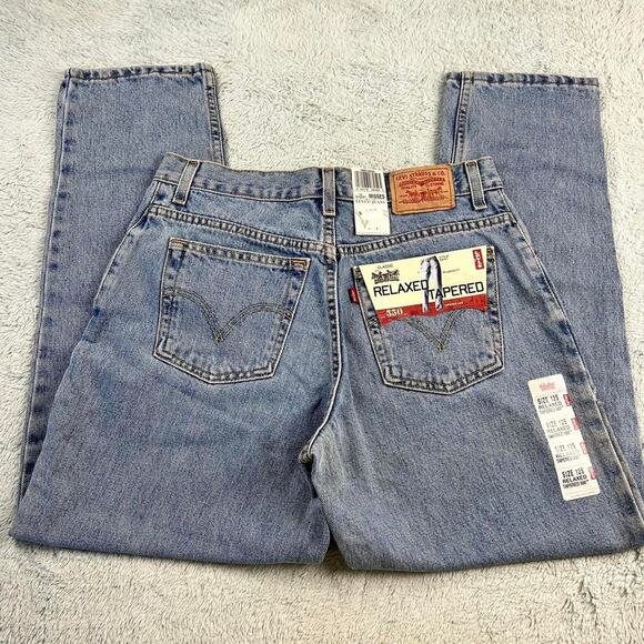 Levi's 550 Y2K relaxed tapered leg Blue jeans misses size 12 Short NWT - Picture 3 of 8